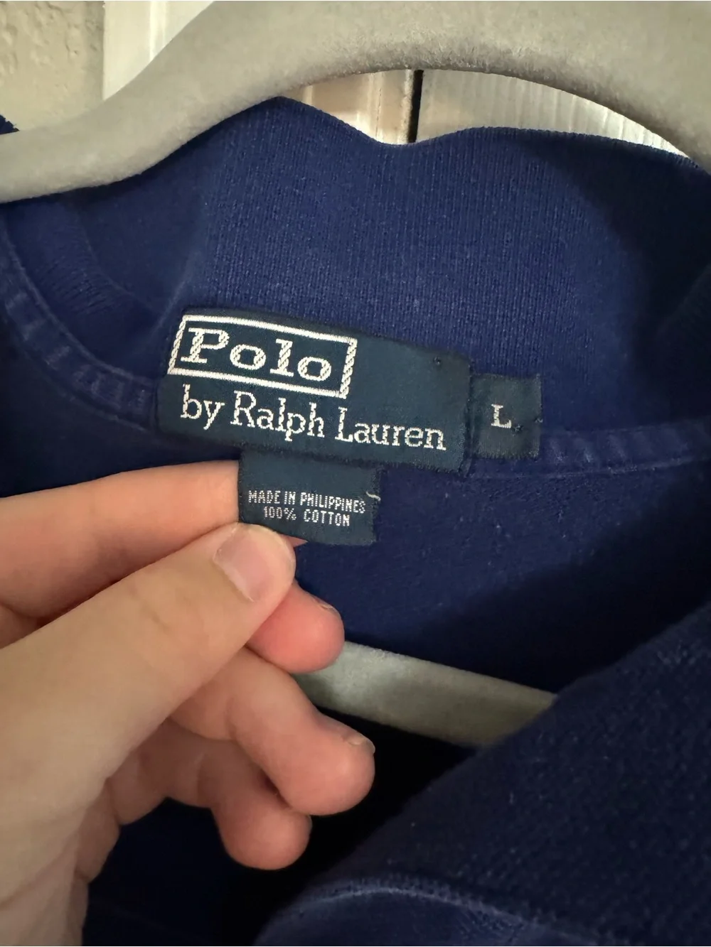 Ralph Lauren Men’s Navy Polo with Green Pony Embroidery